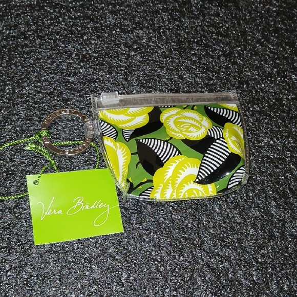 Vera Bradley Accessories - Vera Bradley Zippidy Keychain La Neon Rose NWT